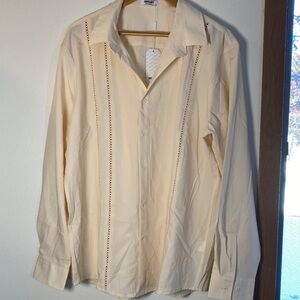 Men's Cream Dress Shirt